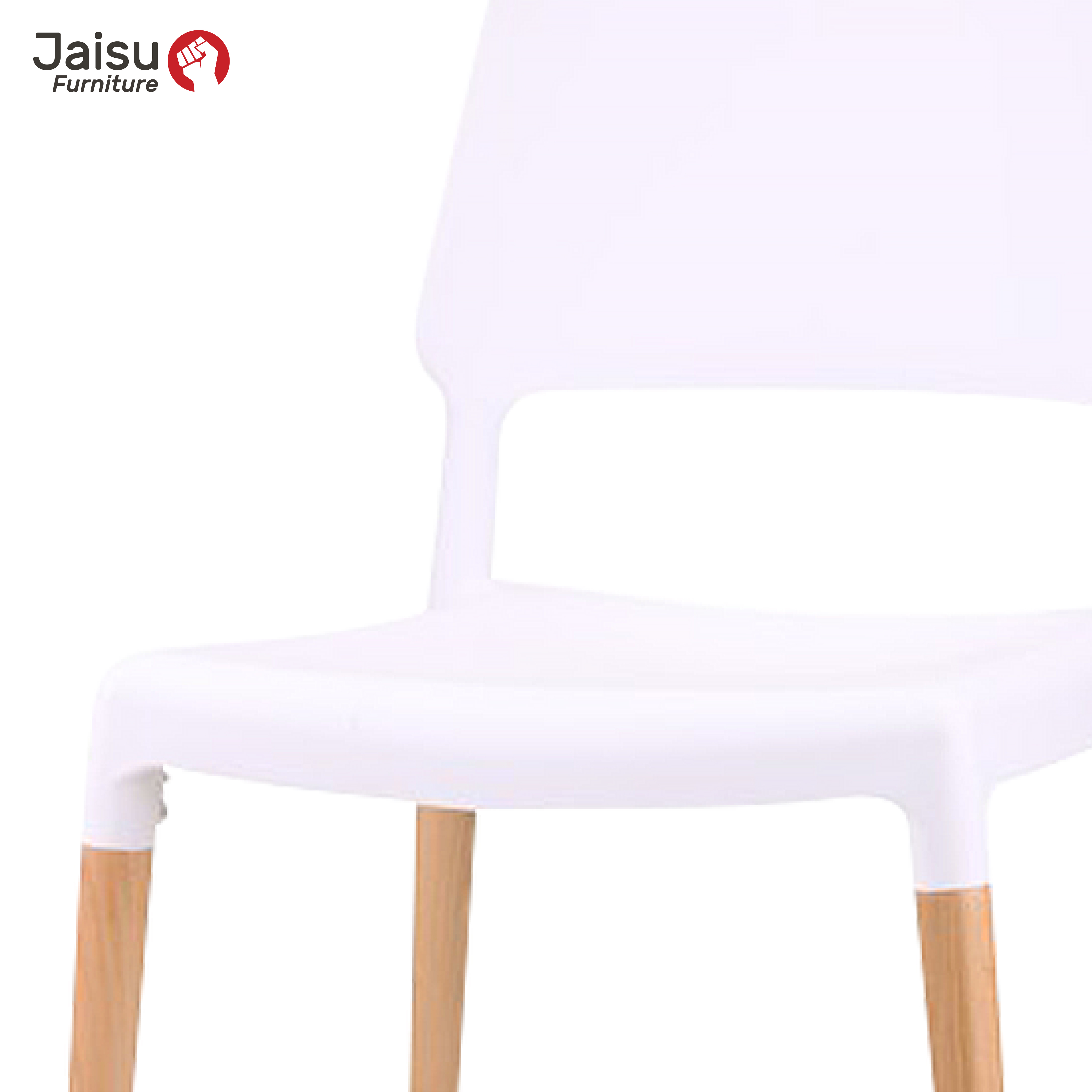 เก้าอี้โมเดิร์น Jaisu รุ่น8086 ขนาด 80 ซม. สีขาว_3